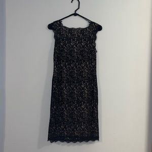 Black and Tan lace dress